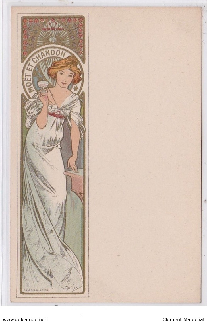 MUCHA Alphonse : Publicité Pour Les Champagnes MOET Et CHANDON - Très Bon état - Mucha, Alphonse