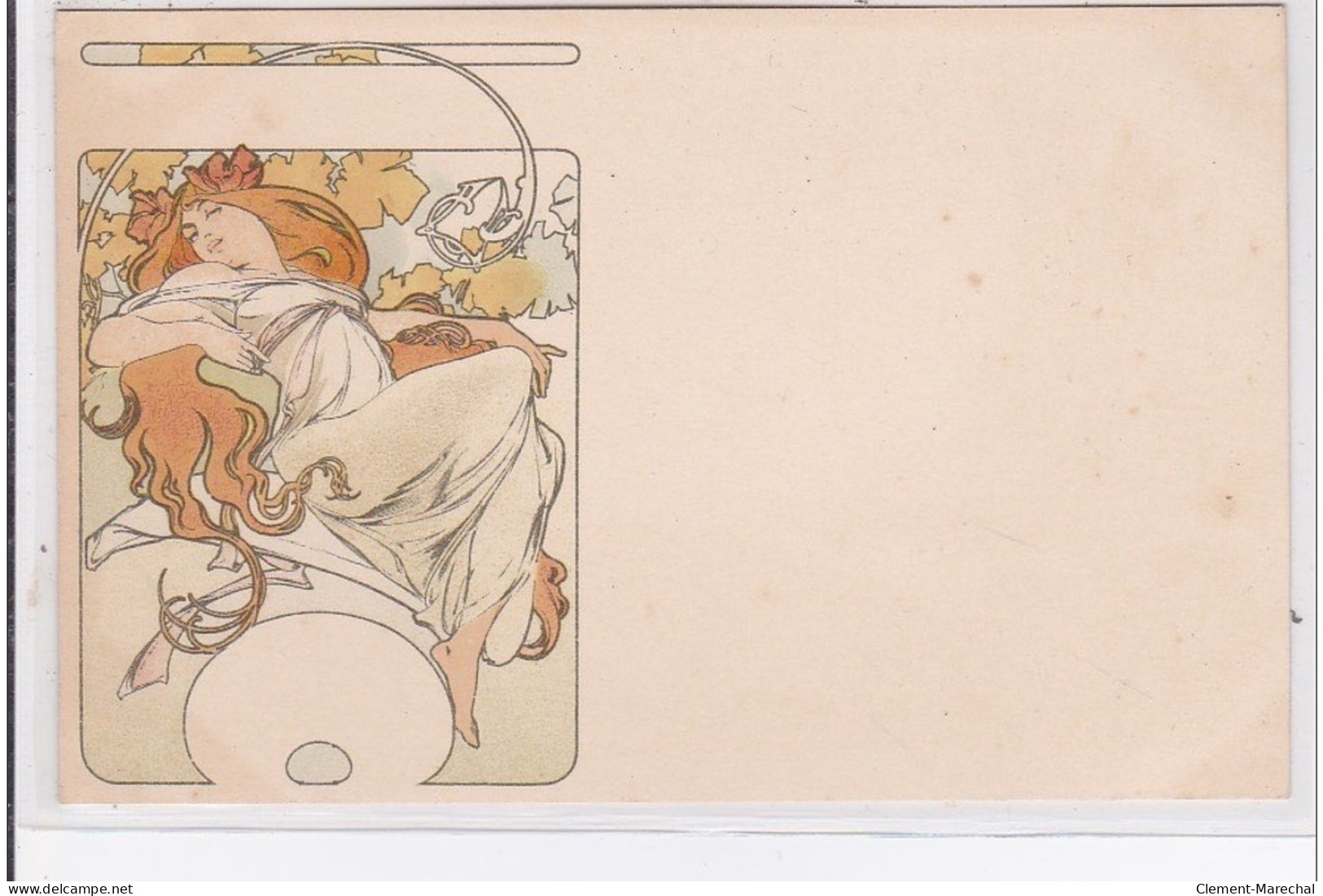 MUCHA Alphonse : Dessin Pour Carte Postale - Bon état - Mucha, Alphonse