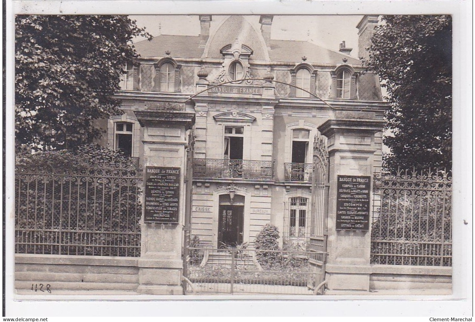 VANNES : Carte Photo De La Banque De France Vers 1910  - Très Bon état - Vannes