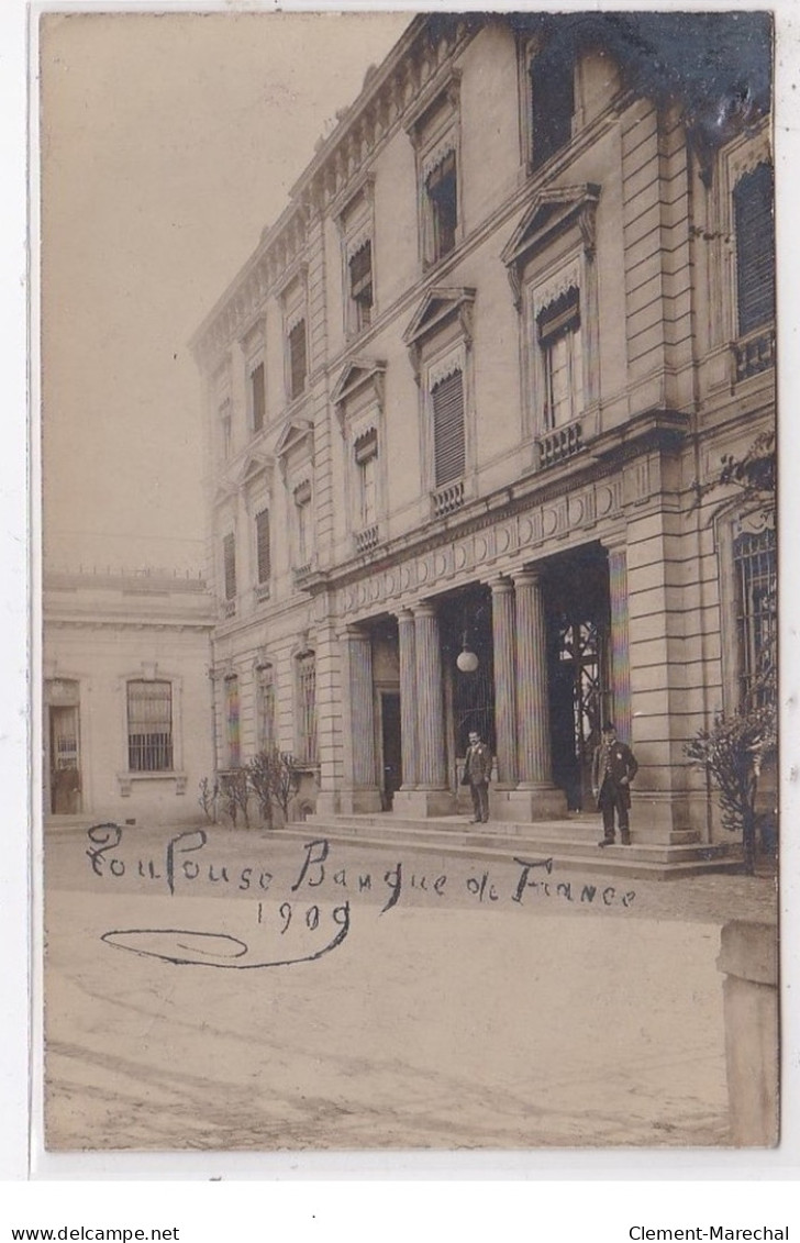 TOULOUSE : Carte Photo De La Banque De France Vers 1910  - Très Bon état - Toulouse