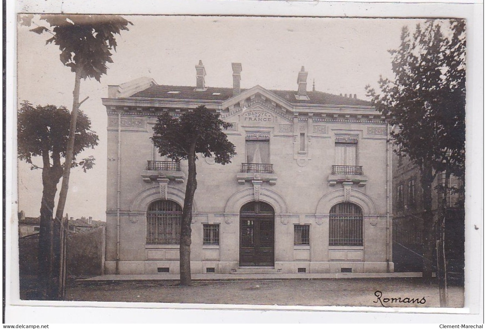 ROMANS : Carte Photo De La Banque De France Vers 1910  - Très Bon état - Romans Sur Isere