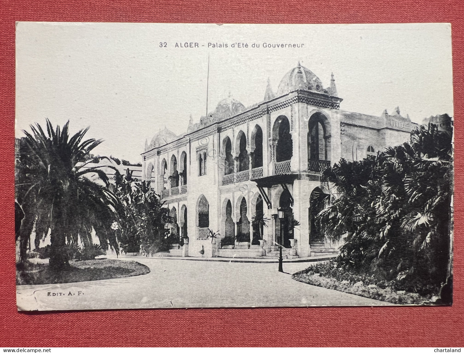 Cartolina Coloniale - Alger - Palais D'Eté Du Gouverneur - 1900 Ca. - Autres & Non Classés