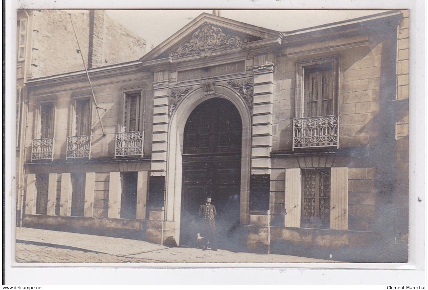 ROCHEFORT : Carte Photo De La Banque De France Vers 1910  - Très Bon état - Rochefort