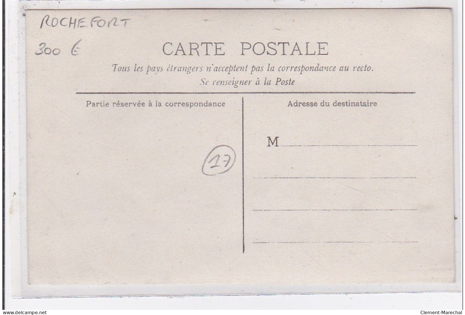 ROCHEFORT : Carte Photo De La Banque De France Vers 1910  - Très Bon état - Rochefort