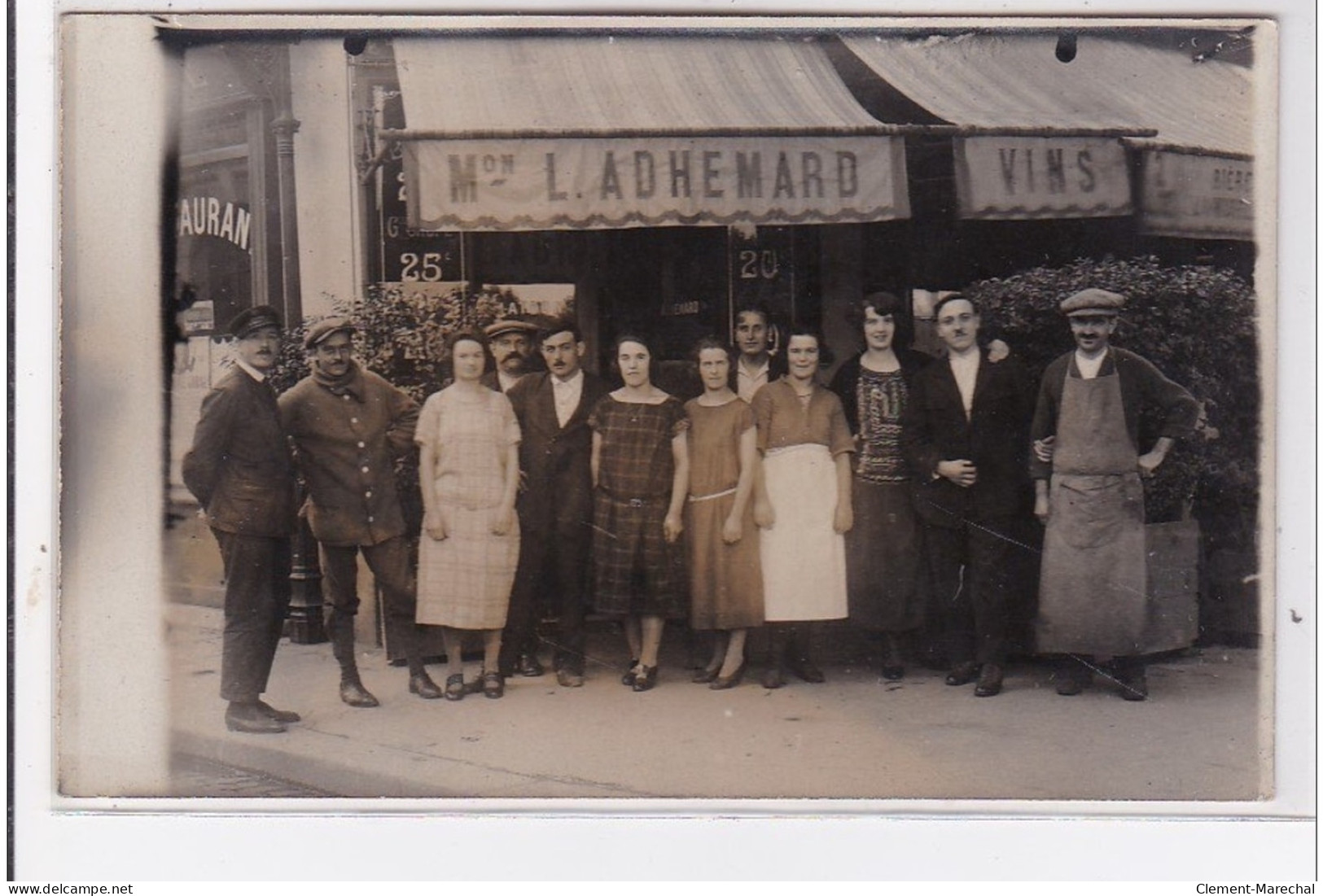 PARIS : Carte Photo D'un Café Adhemard Au 21 Boulevard Gouvion Saint Cyr- Très Bon état - Distrito: 17