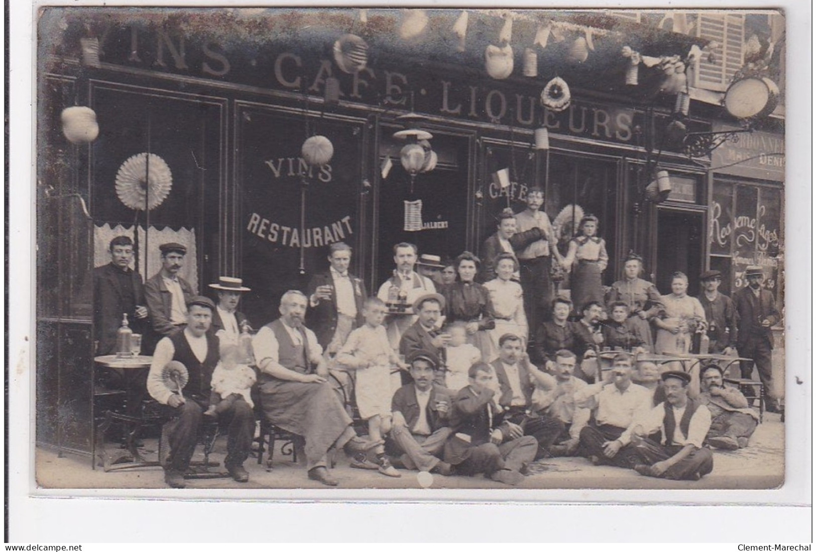 PARIS : Carte Photo Du Café JALBERT Au 74 Bld De Grenelle - Très Bon état - Distrito: 15