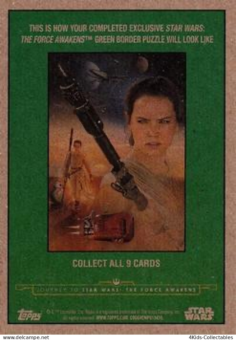 2015 Topps STAR WARS Journey To The Force Awakens "Jabba SLIME GREEN Starfield" Parallel #110 - Star Wars