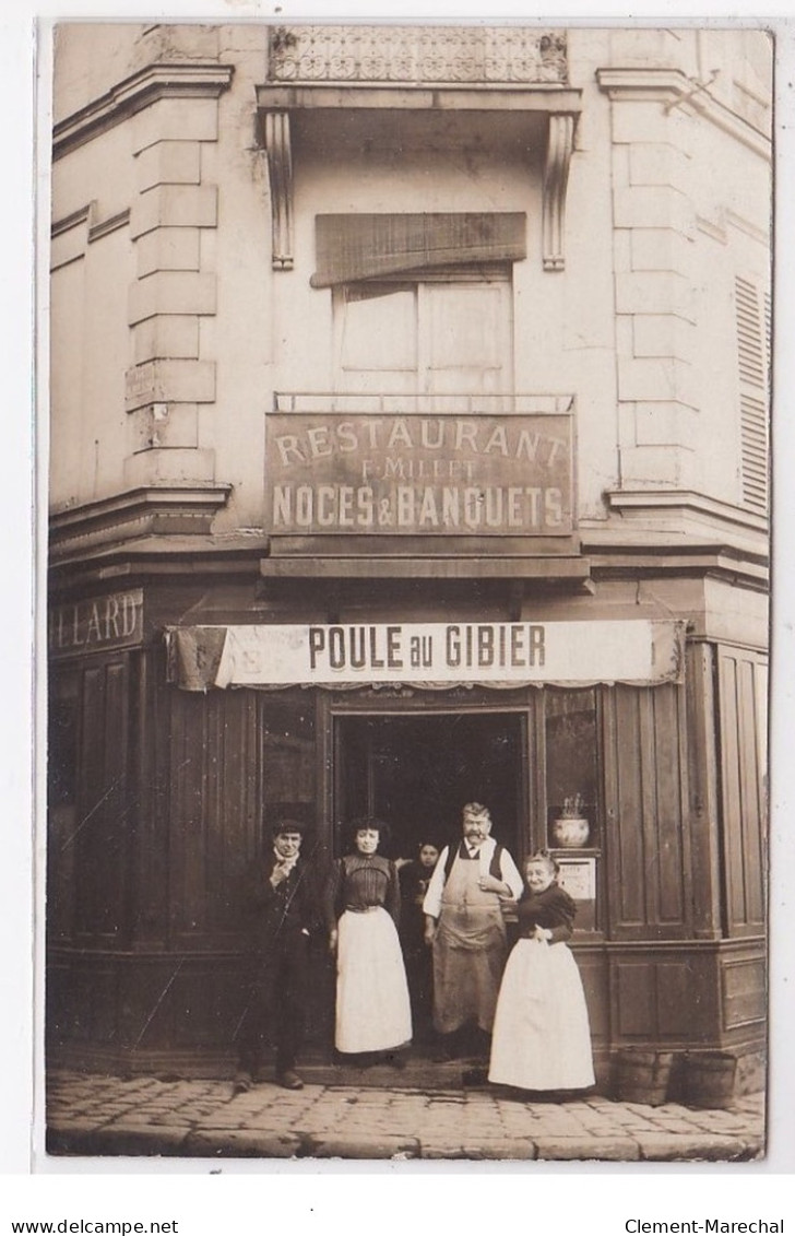 LES LILAS : Carte Photo Du Restaurant MILLET (rue De Noisy) - Très Bon état - Les Lilas