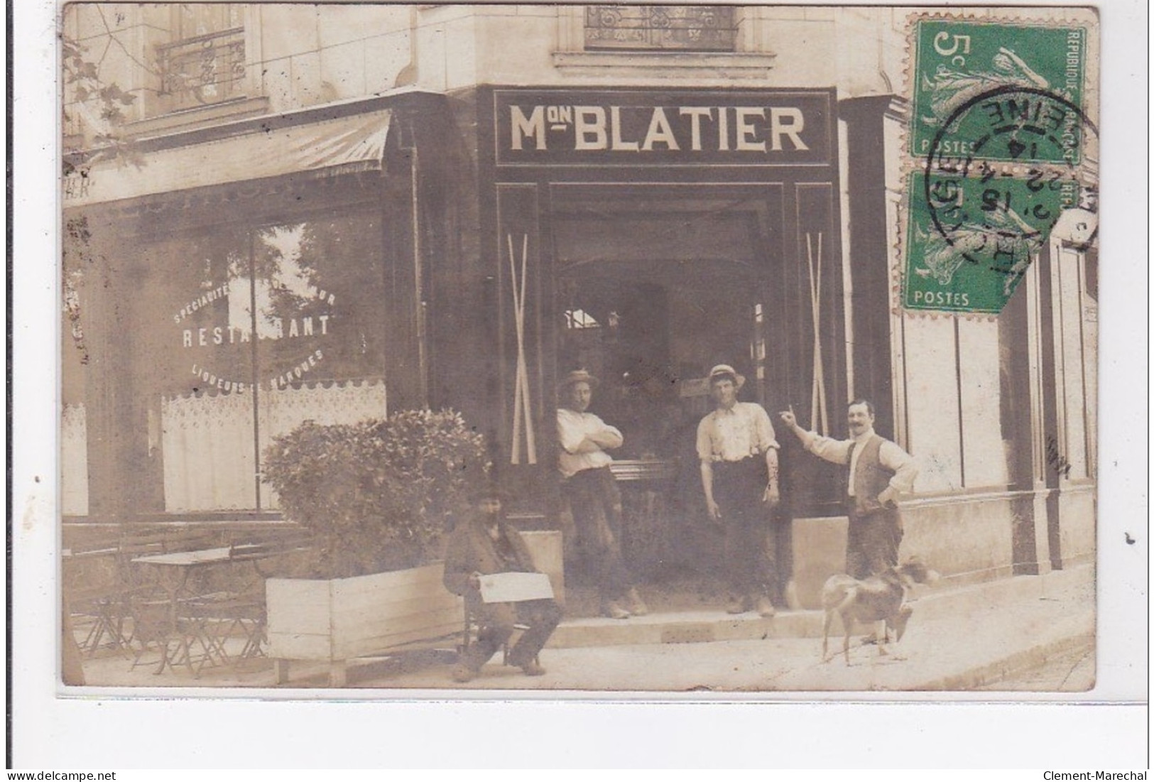 MONTROUGE : Carte Photo Du Restaurant BLATIER - Très Bon état - Montrouge