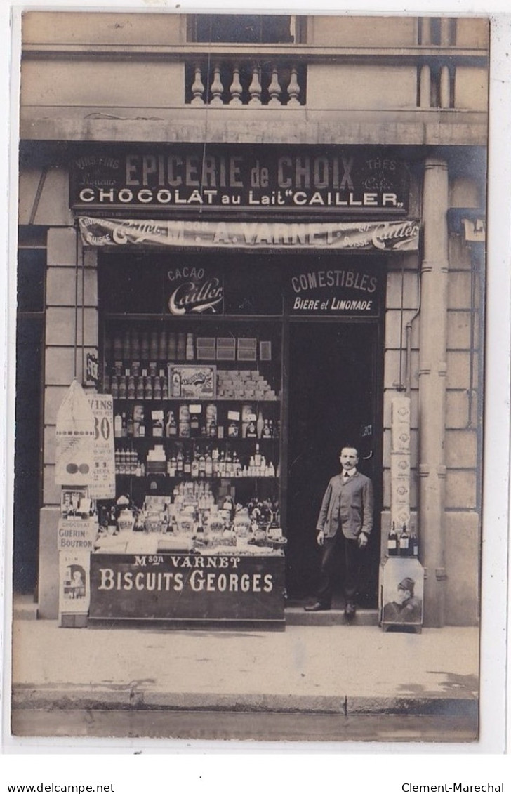 LYON : Carte Photo De L'épicerie VARNET - 8 Rue De La Charité - Très Bon état - Lyon 2