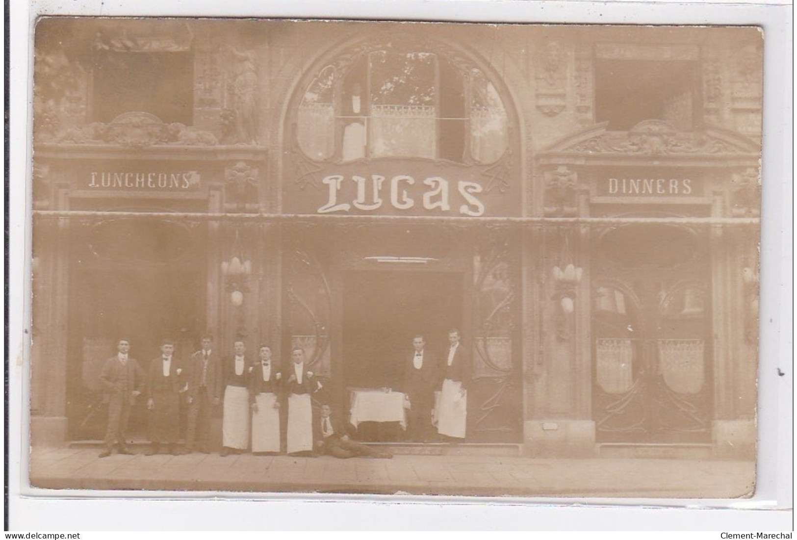 PARIS : Carte Photo Du Restaurant LUCAS CARTON - Très Bon état - Distrito: 08