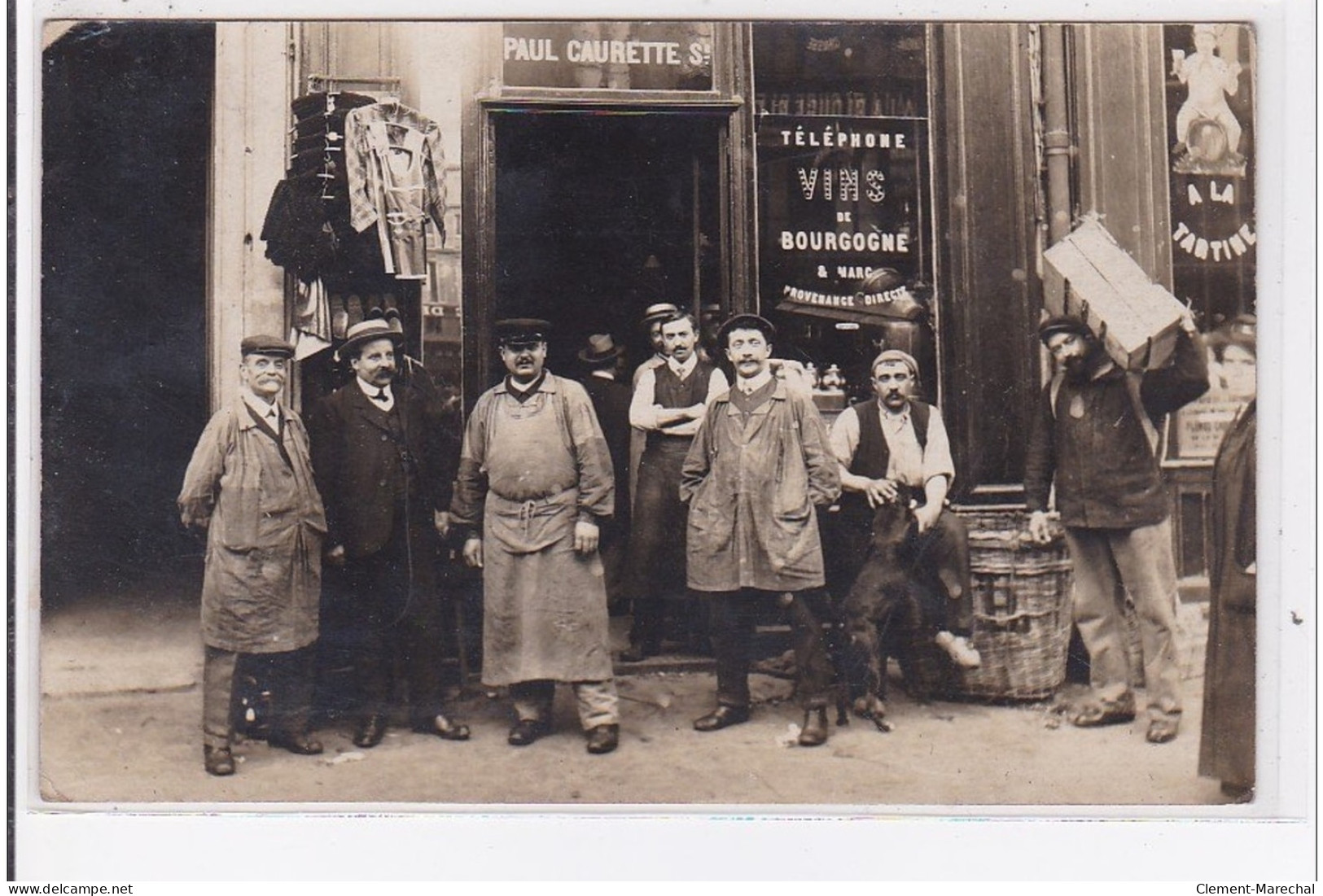 PARIS : Carte Photo Du Magasin De Vins Paul Caurette - Liquoriste - 8 Rue De La Lingerie  - Très Bon état - District 01