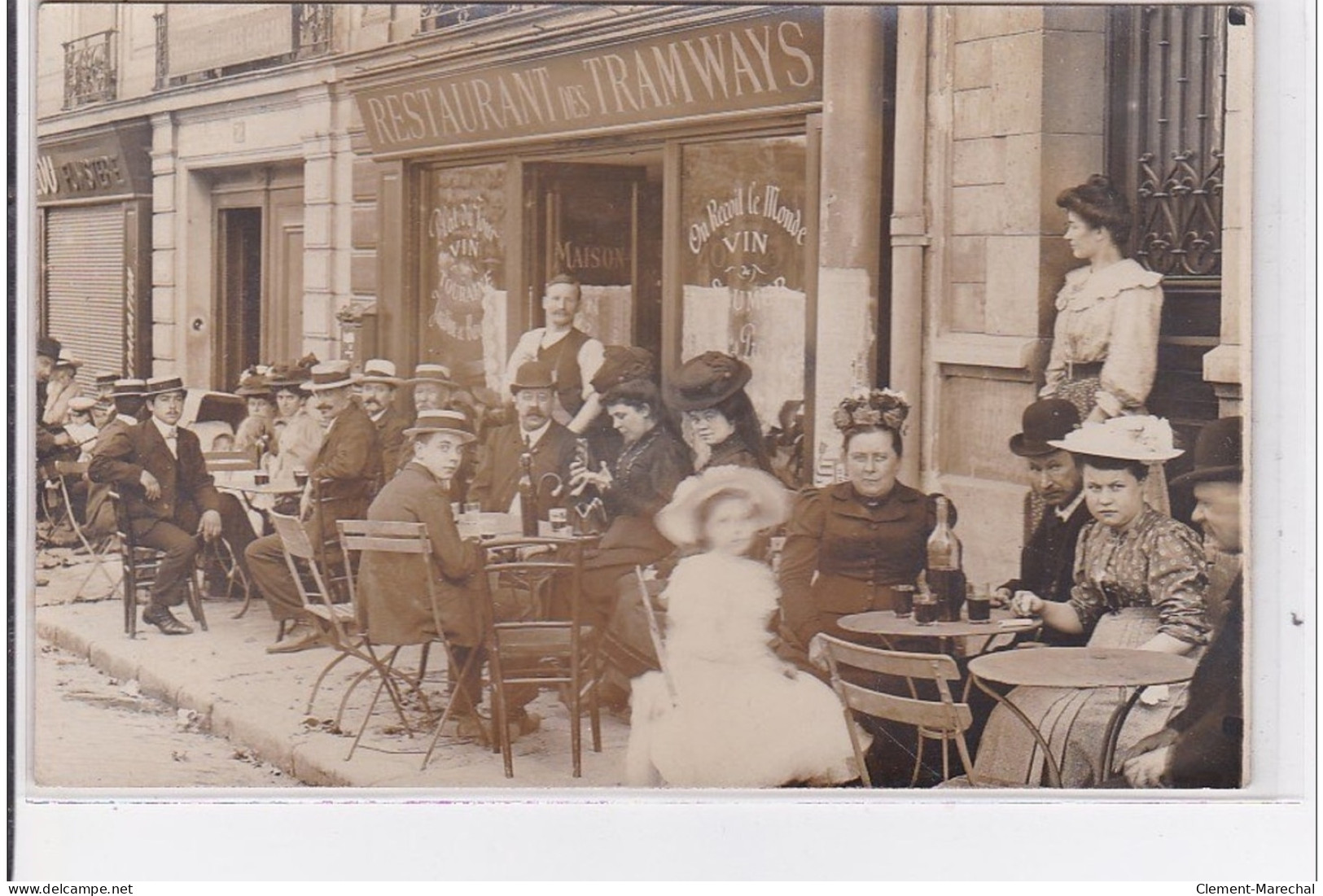 FONTENAY AUX ROSES : Carte Photo Du Restaurant Des Tramways - Bon état (traces) - Fontenay Aux Roses