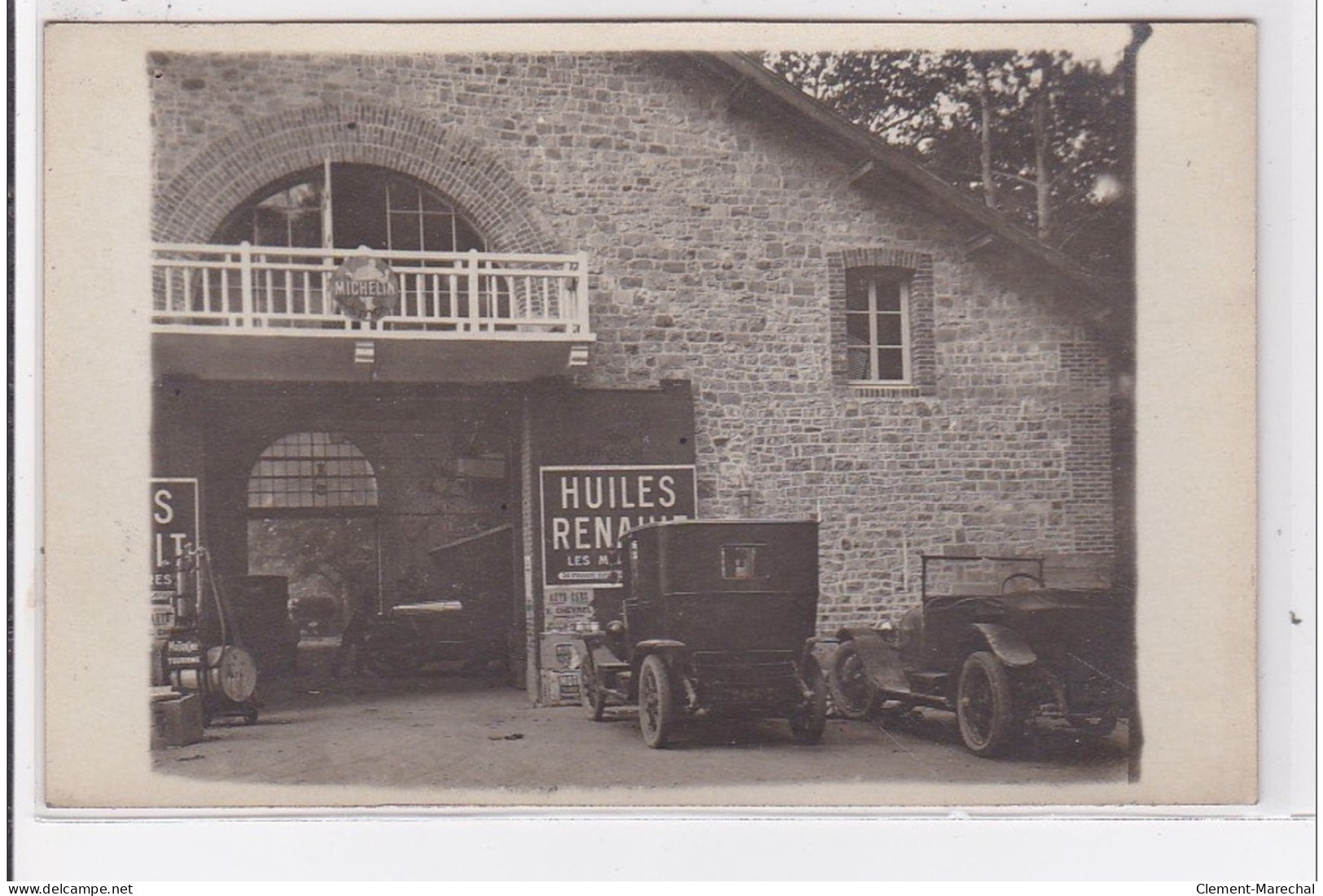 TESSE LA MADELEINE : Carte Photo Du Garage Automobile CHEVREL - Très Bon état - Autres & Non Classés