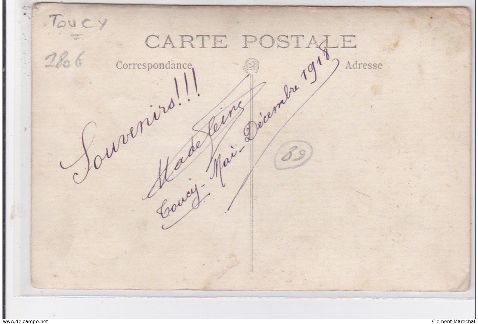 TOUCY : Carte Photo (à Saint Pierre - DEMARNAY) - Très Bon état - Toucy