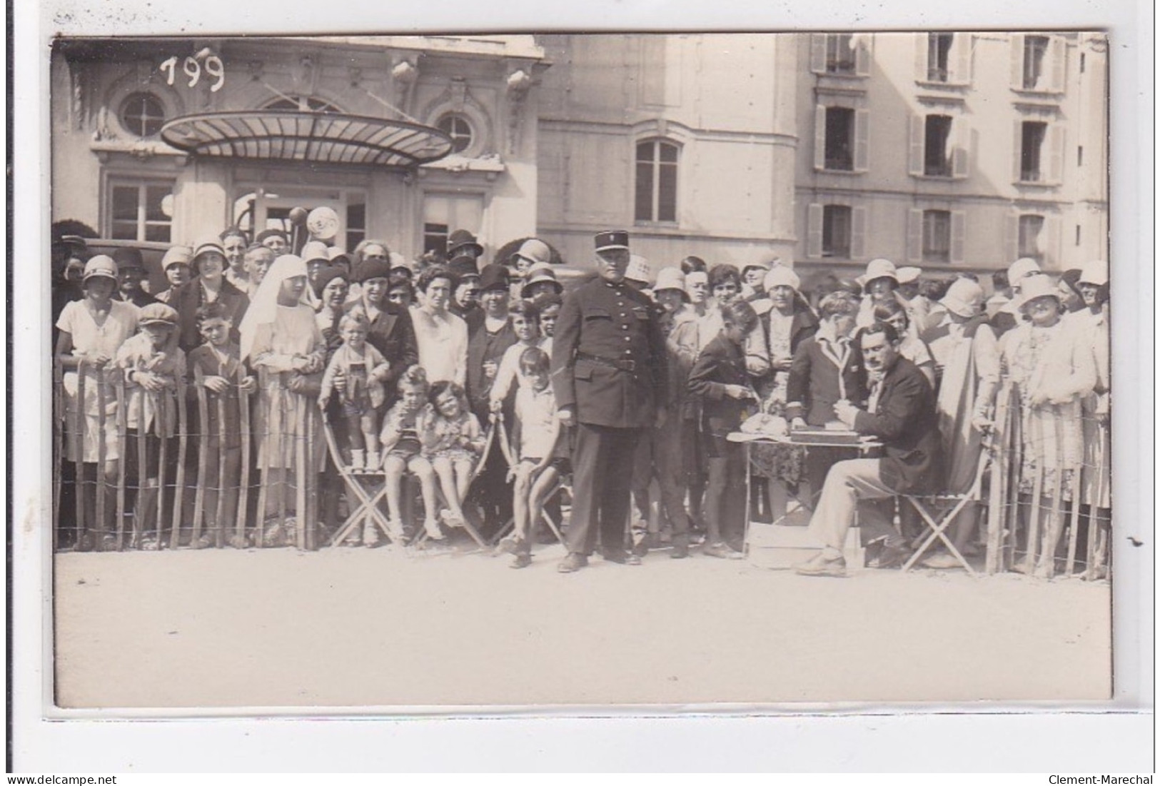 CABOURG : Carte Photo (gendarme) Inscription ? - Très Bon état - Cabourg