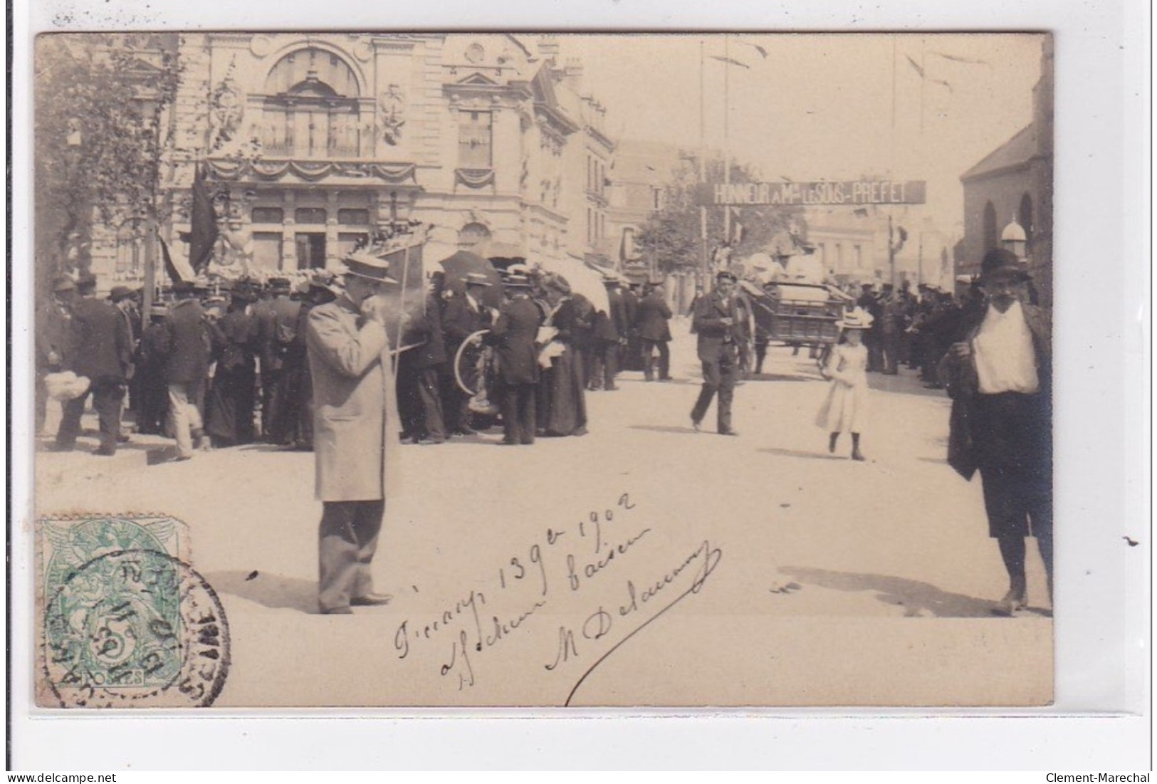 FECAMP : Carte Photo - Visite Du Sous Préfet En 1902 - Très Bon état - Fécamp