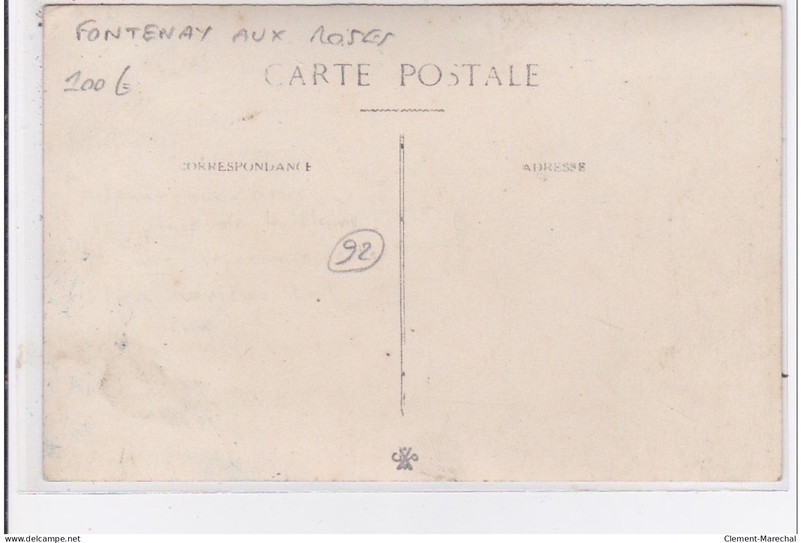 FONTENAY AUX ROSES : Carte Photo D'un Café Vers 1920 - Très Bon état - Fontenay Aux Roses