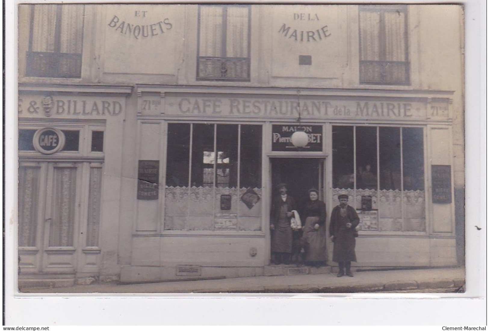 FONTENAY AUX ROSES : Carte Photo Du Café Restaurant De La Mairie (animée) - Très Bon état - Fontenay Aux Roses