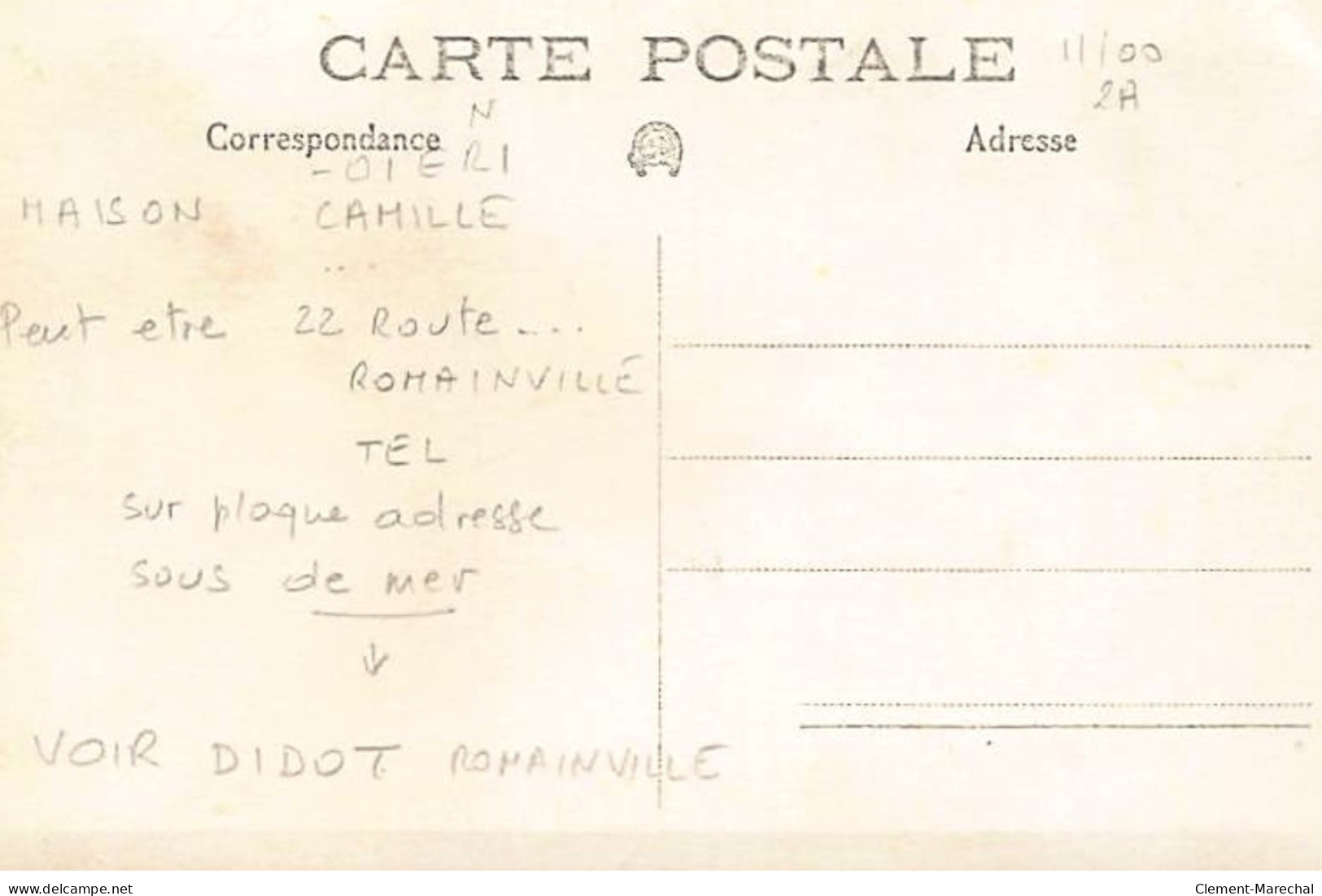 A LOCALISER  : Carte Photo : Maison Camille, Poissoniers - Très Bon état - Foto