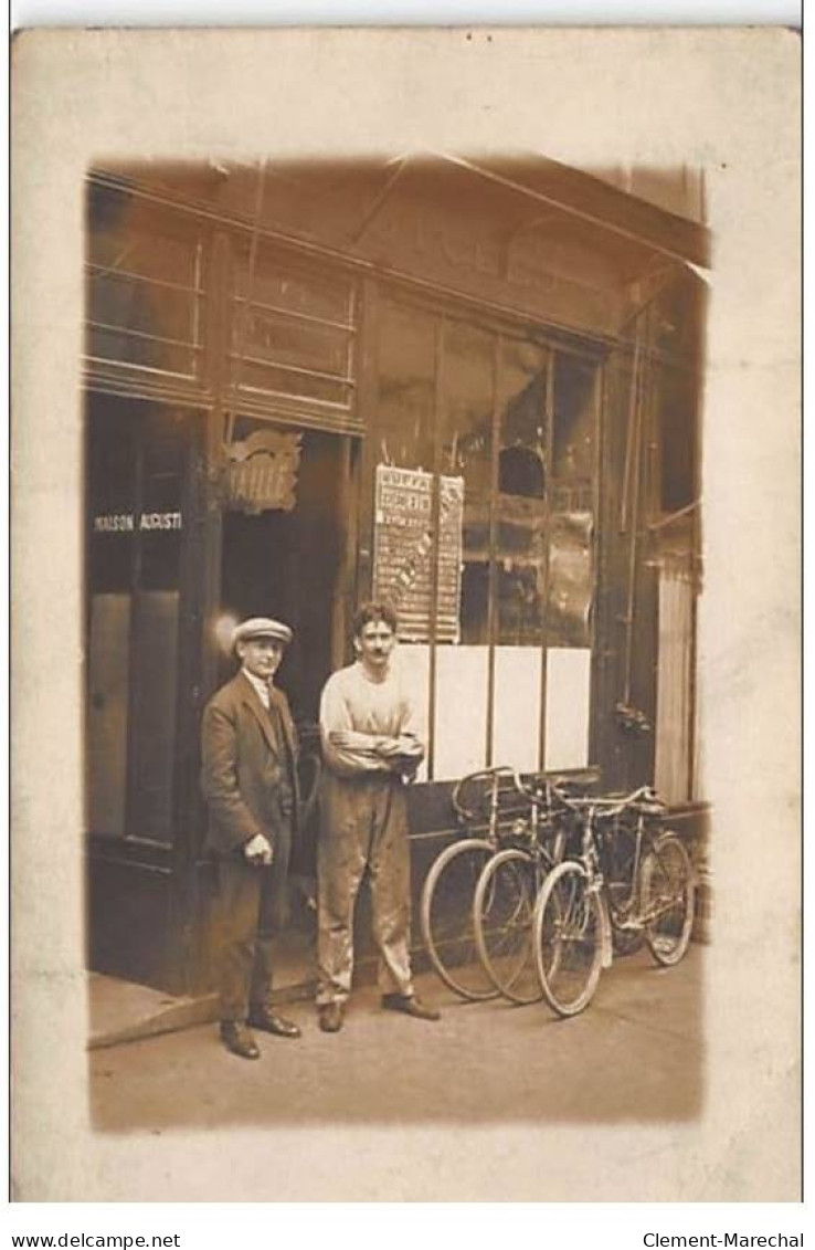 A LOCALISER  : Carte Photo : Cycles, Maison AUGUSTE - Très Bon état - Foto