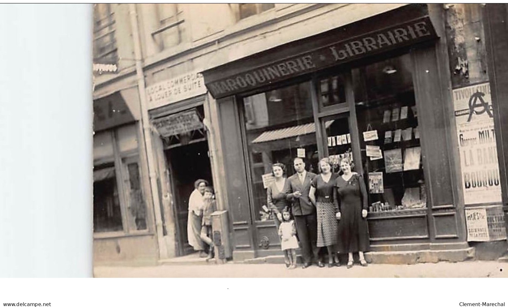 A LOCALISER  : Carte Photo PARIS? Maroquinerie, Librairie - Très Bon état - Photos