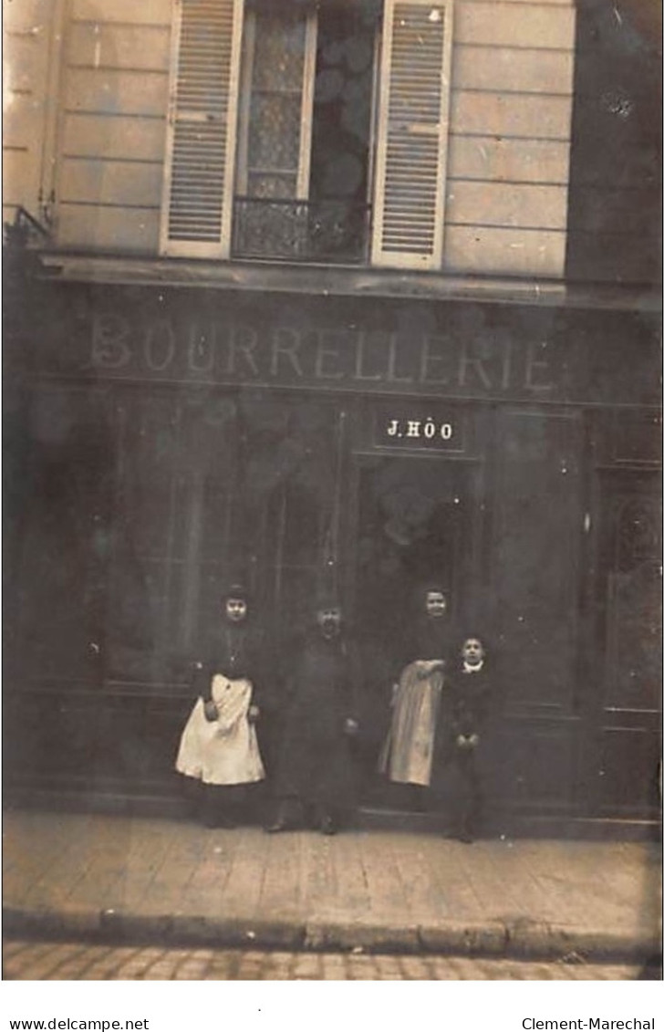 A LOCALISER  : Carte Photo PARIS? Bourrellerie, J.O O - Très Bon état - Foto's