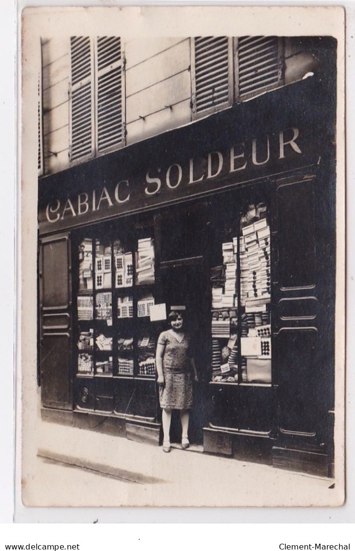 ISSY LES MOULINEAUX : Carte Photo Du Magasin CABIAC Soldeur - Très Bon état - Issy Les Moulineaux