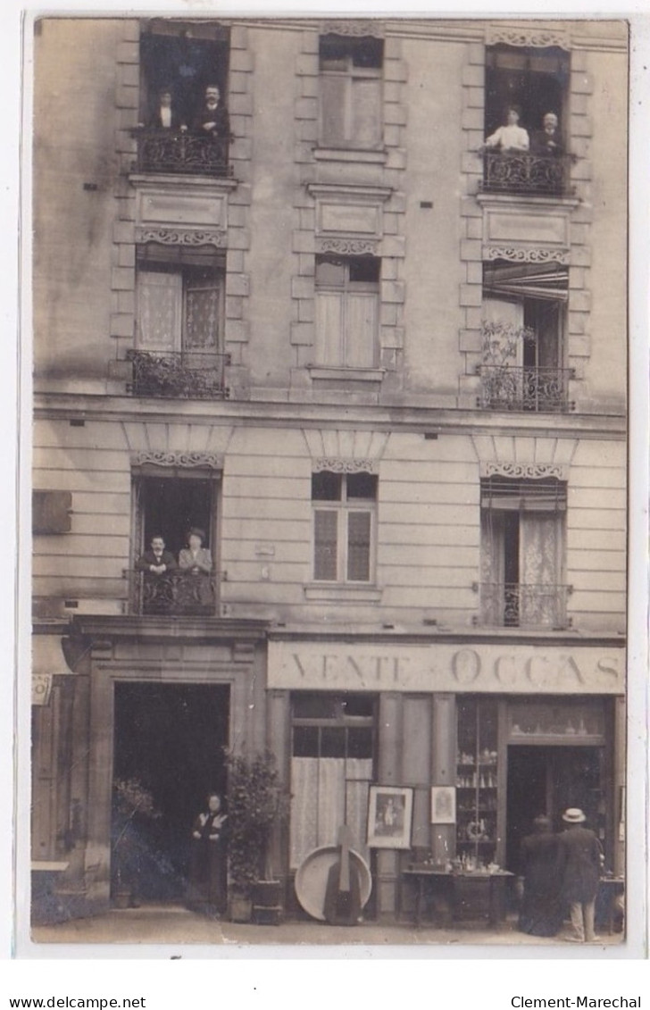 CAUDEBEC LES ELBEUF : Carte Photo D'un Magasin De Brocante - Très Bon état - Caudebec-lès-Elbeuf