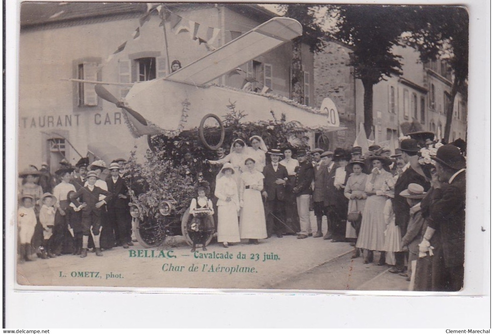 BELLAC : Cavalcade Du 23 Juin - Char De L'aéroplane (aviation) - Bon état (un Petit Trou) - Bellac