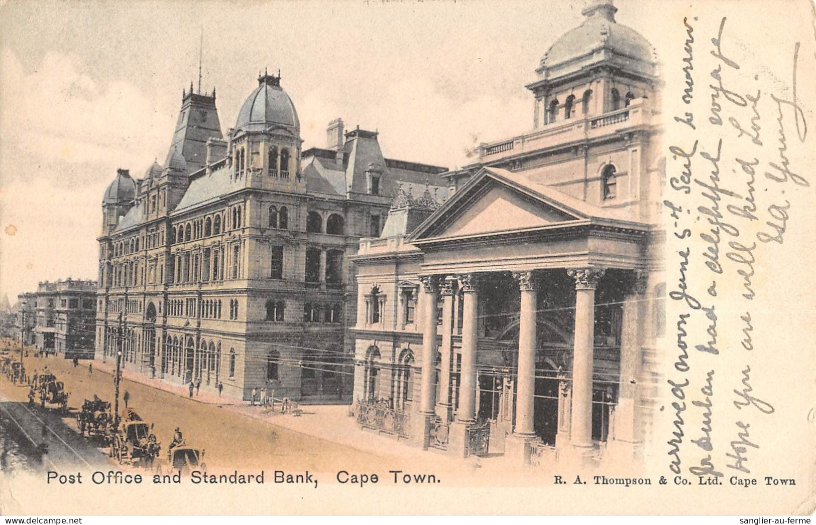 CPA / AFRIQUE DU SUD / POST OFFICE AND STANDARD BANK / CAPE TOWN - Südafrika