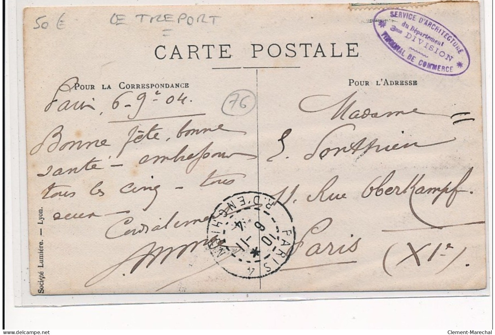 LE TREPORT : Carte Photo (Auguste Lemarchand) - Très Bon état - Le Treport