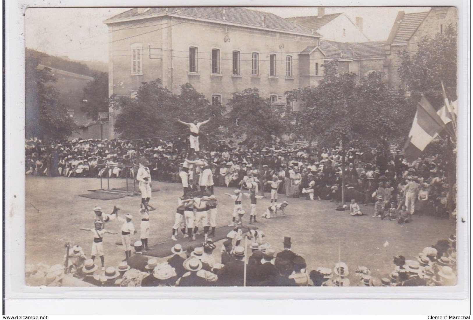 AMPLEPUIS : Carte Photo D'une Fête Vers 1910 (gymnastique) - Très Bon état - Amplepuis