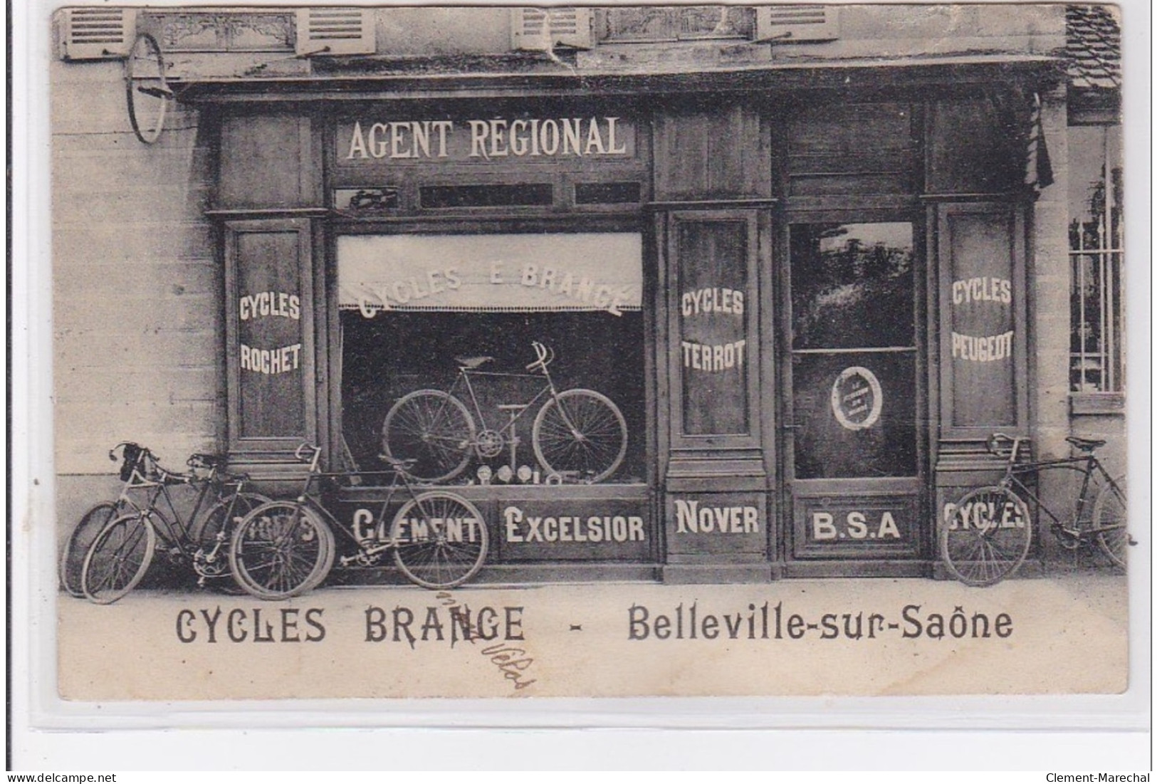 BELLEVILLE SUR SAONE : Magasin De Cycles BRANGE - état - Belleville Sur Saone