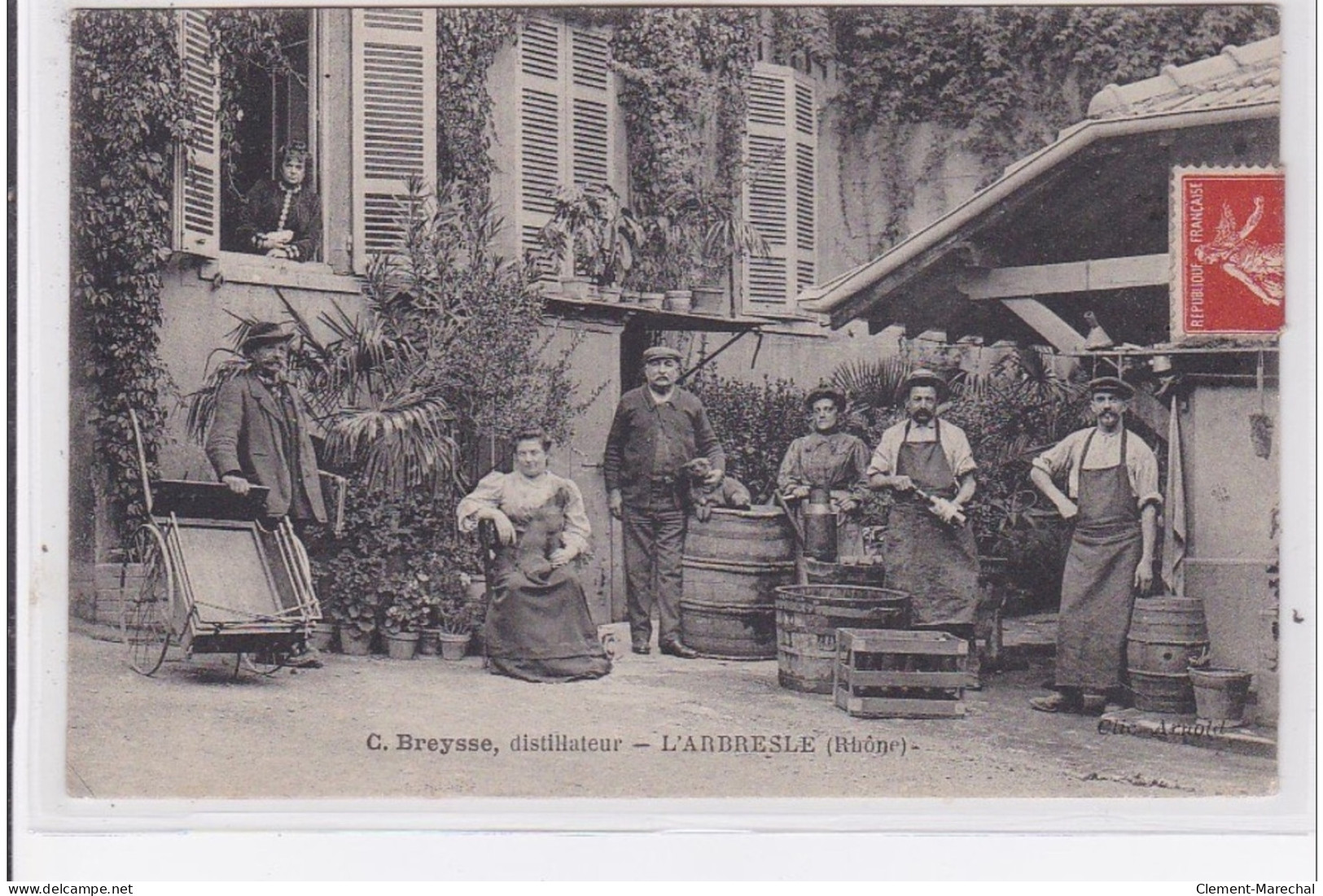 L'ARBESLE : Carte Postale Publicitaire Pour Le Distillateur BREYSSE (distillerie) - Très Bon état - L'Abresle