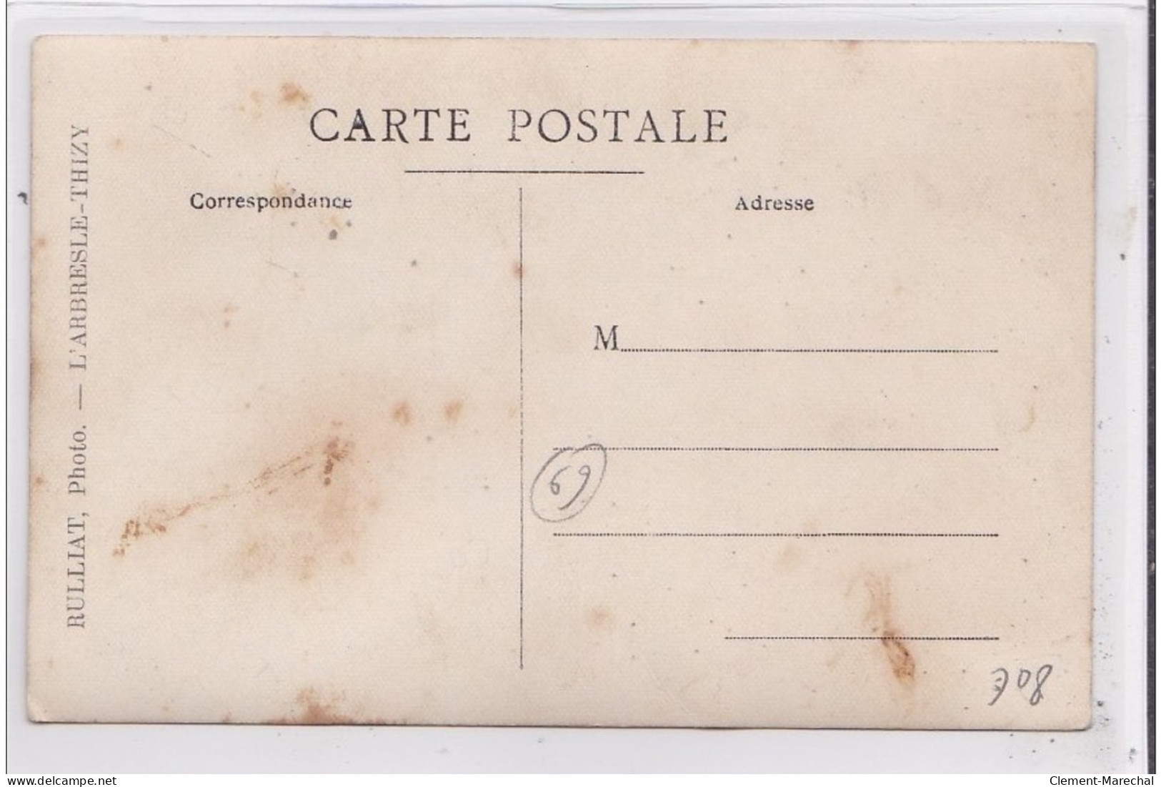 L'ARBESLE THIZY : Carte Photo De La Classe  (conscrits) - Très Bon état - L'Arbresle