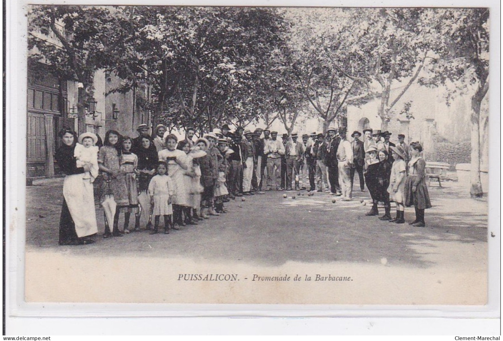 PUISSALICON : Jeu De Boules Sur La Promenade De La Barbacane - Très Bon état - Other & Unclassified