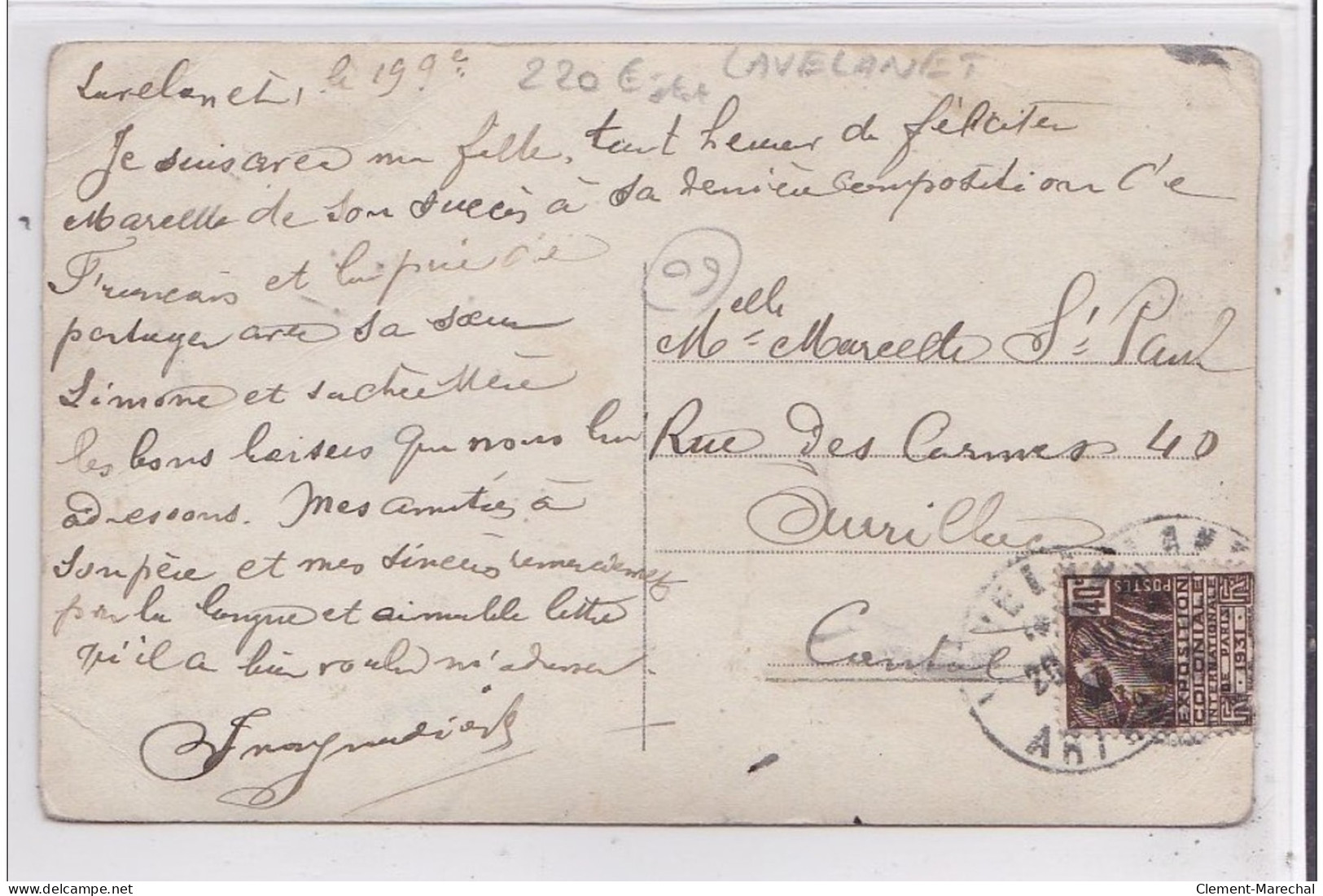 LAVELANET : Carte Photo De La Pharmacie FONTA GAZAV - Bon état (léger Pli) - Lavelanet