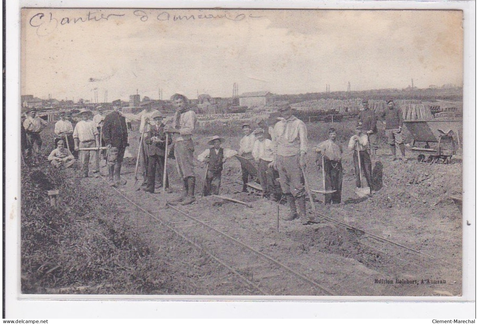 AUNEAU : Le Chantier (chemin De Fer) - Très Bon état - Auneau