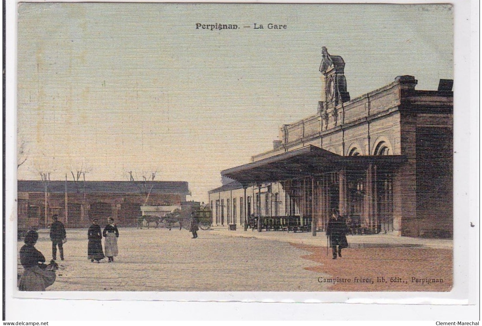 PERPIGNAN : La Gare - Toillée - Très Bon état - Perpignan