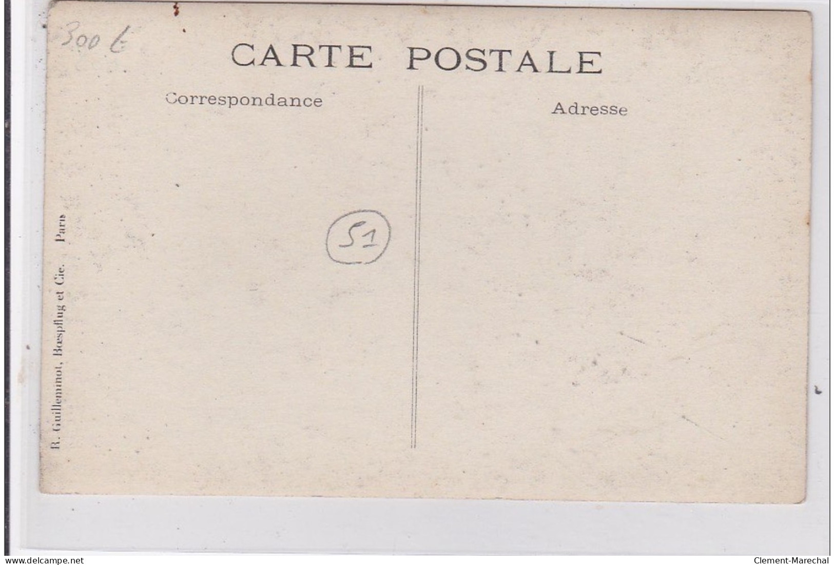 REIMS : Carte Photo - Vente De Matériaux De Démolition HUGOT Au 114 Faubourg Cérès (ferailleur)- Très Bon état - Reims