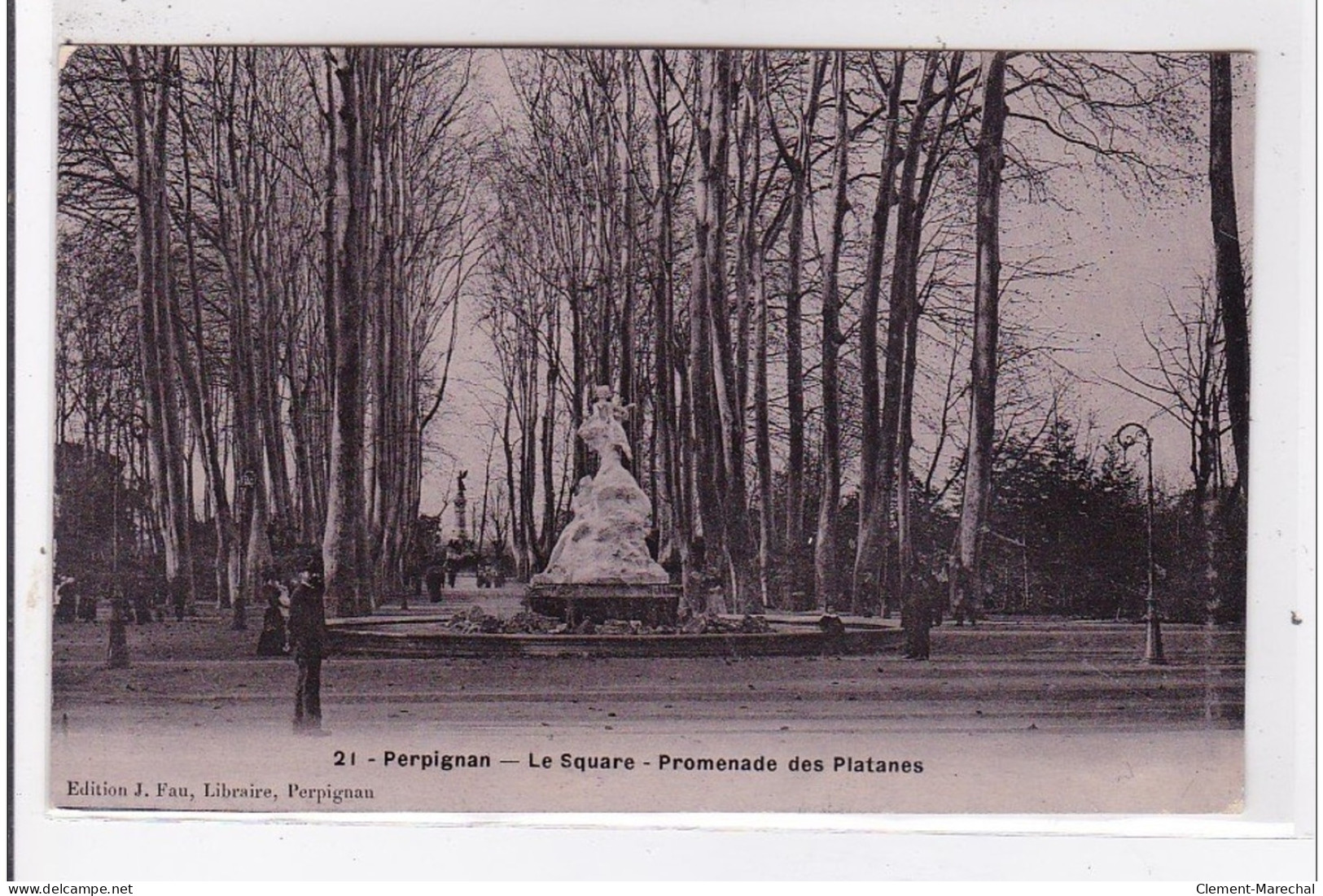 PERPIGNAN : Le Square - Promenade Des Platanes (FAU Email)- Très Bon état - Perpignan