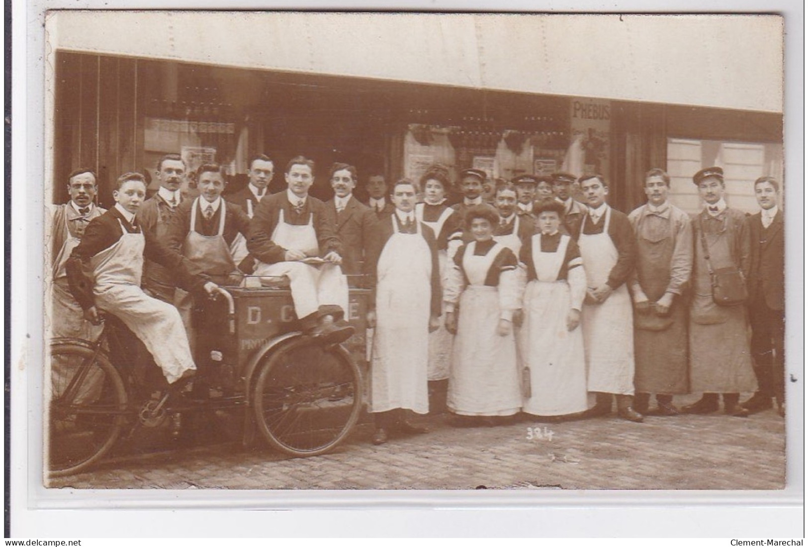 PARIS 9ème : Carte Photo Du Magasin Et Du Triporteur De La Maison COUTE (rue De Maubeuge) - Très Bon état - Arrondissement: 09