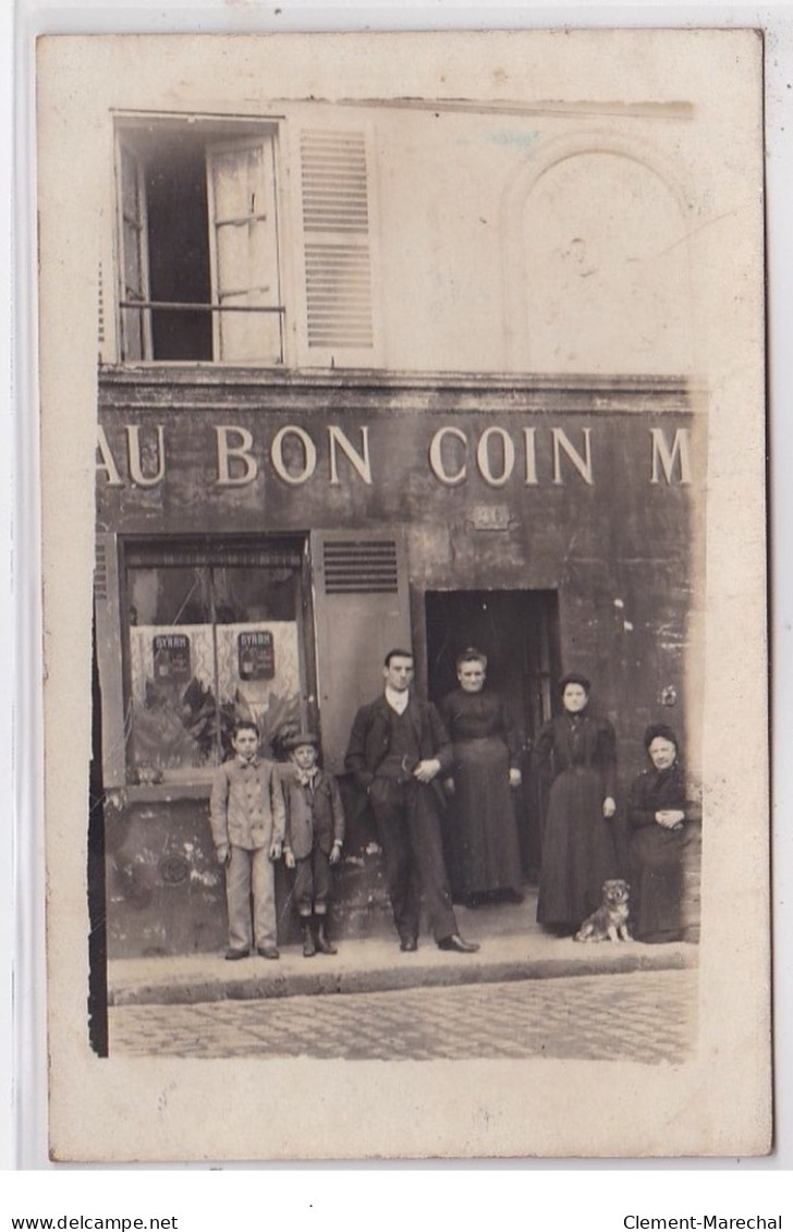 VILLEJUIF : Carte Photo Du Magasin """"au Bon Coin"""" - Très Bon état - Villejuif