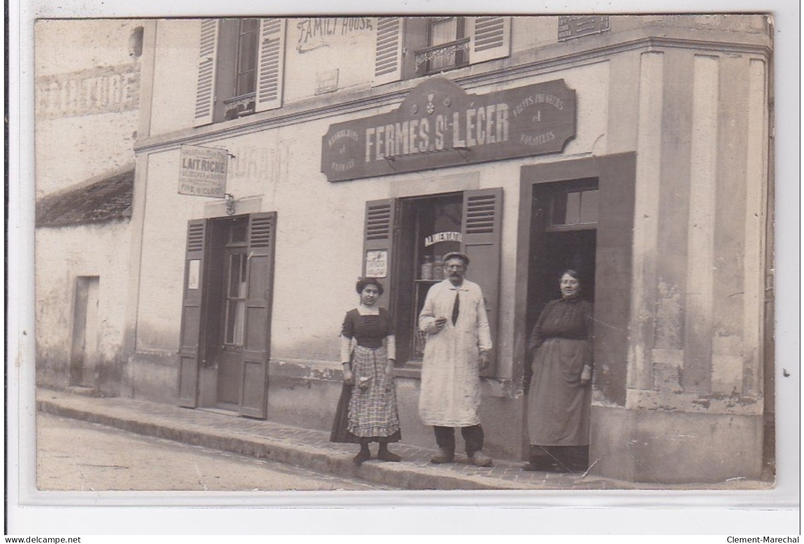 SAINT LEGER EN YVELINES : Carte Photo De L'épicerie Des Fermes Saint Leger Rue De La Mairie - Très Bon état - St. Leger En Yvelines