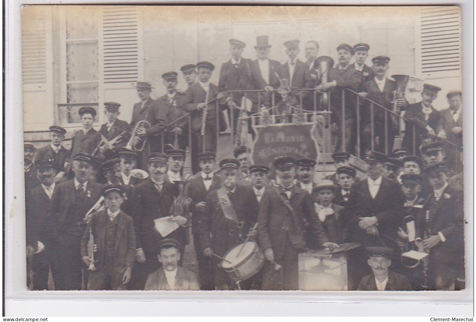 BEAUVAIS : Carte Photo De La Fanfare (harmonie Municipale) - Très Bon état - Beauvais