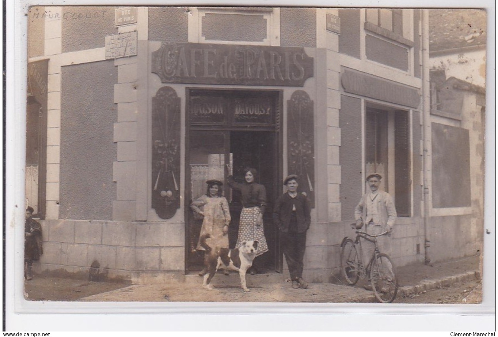 MAURECOURT : Carte Photo De La Maison DAVOUST (rue De Paris) - Très Bon état - Maurecourt