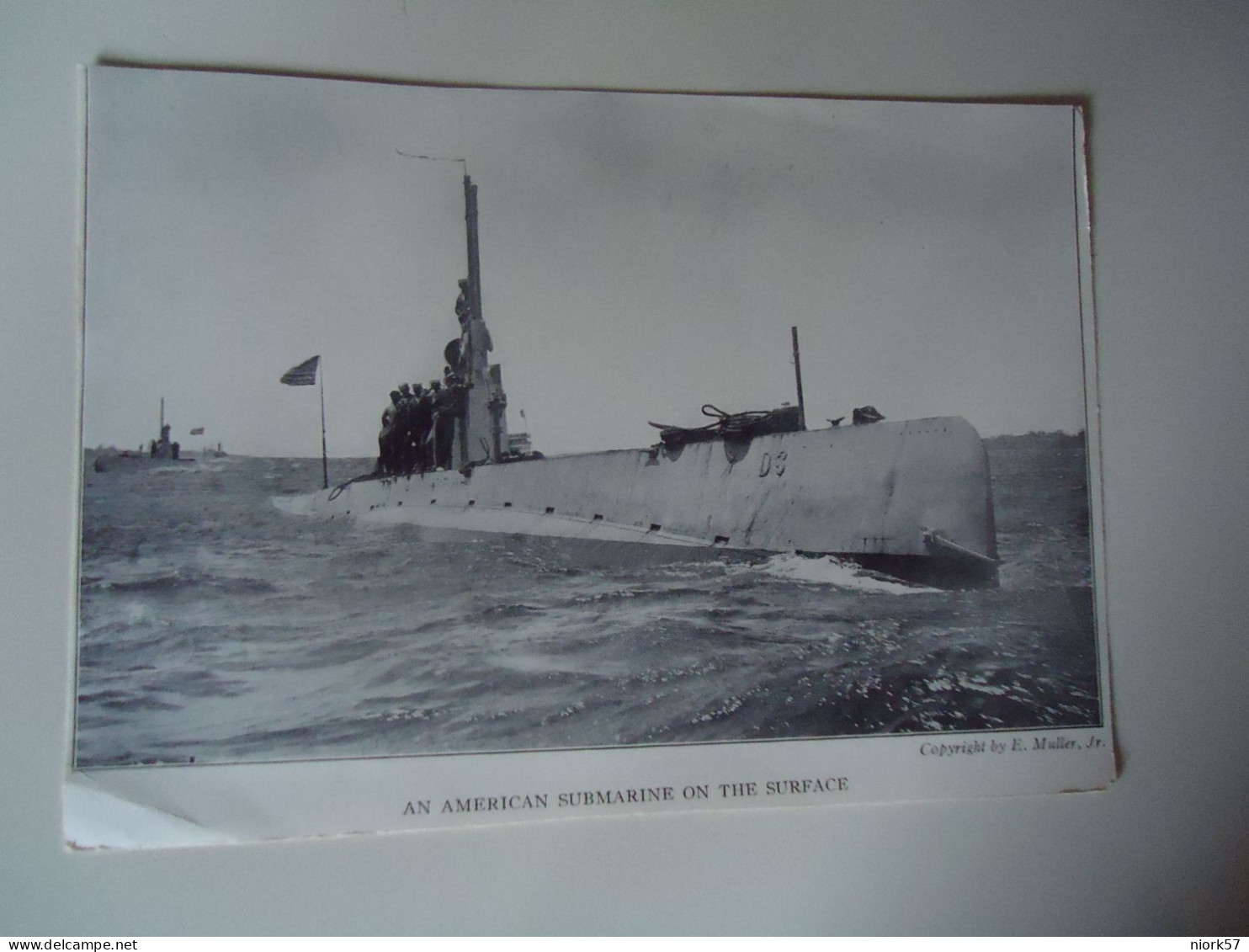 UNITED STATES PHOTO    POSTCARDS  AN AMERICAN SUBMARINE ON THE SURFACE     FOR MORE PURCHASES 10% DISCOUNT - Altri & Non Classificati