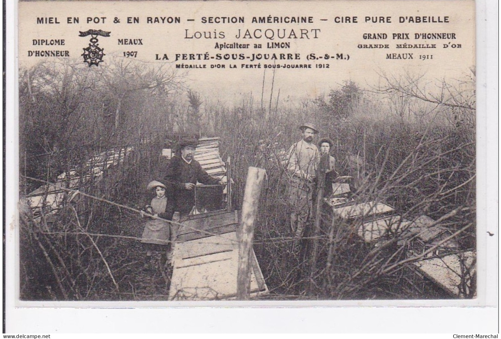 LA FERTE SOUS JOUARRE : Carte Postale Publicitaire - Apiculture Louis Jacquart (apiculteur) - Très Bon état - La Ferte Sous Jouarre