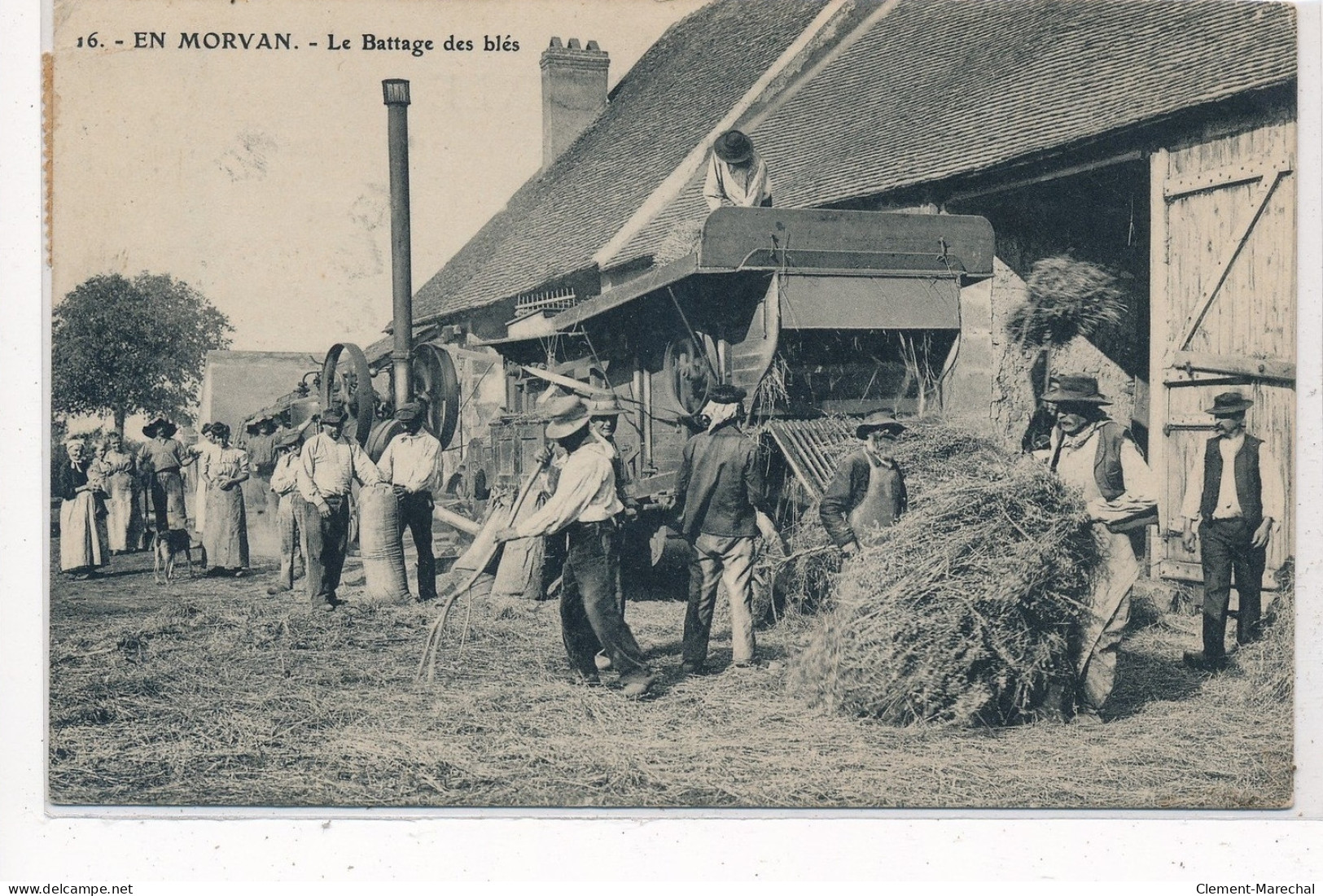 EN MORVAN : Le Battage Des Blés - Etat - Andere & Zonder Classificatie